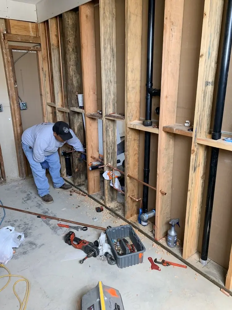 Commercial rough-in plumbing for Water Heater Replacement in Old Greenwich